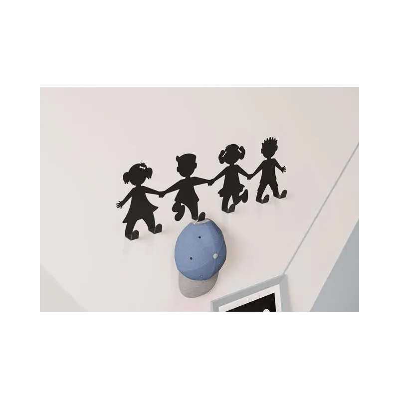 Patère murale KIDS / Noir mat