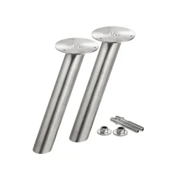 Console parallèle ronde 200x38 / Inox – paire