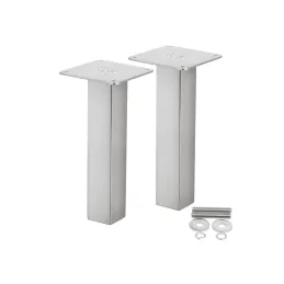 Console droite carrée 200 mm / Inox – paire