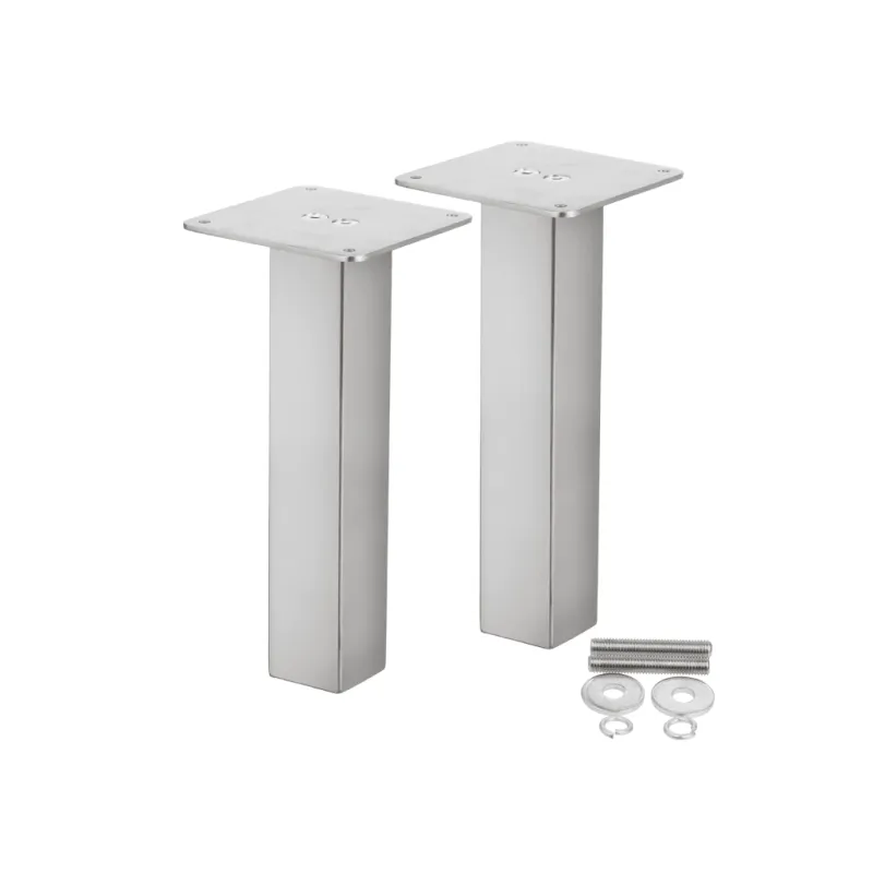 Console droite carrée 200 mm / Inox – paire