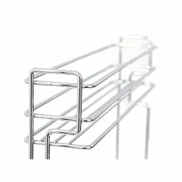 Panier coulissant avec coulisses BLUM et amortissement / Chrome brillant
