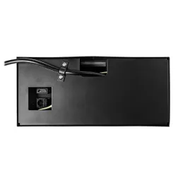 Prise escamotable encastrable 2 x 230 V + 2 x USB pour la recharge + HDMI + RJ45 / Noir brossé