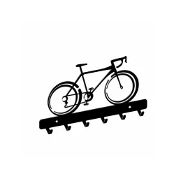 Porte-vélos mural BIKE / Noir mat