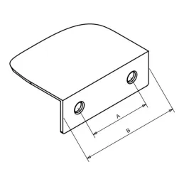 Poignée de chant pour porte AVANTI / Inox
