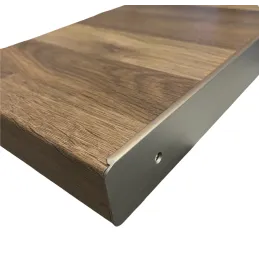 Profil de finition pour plan de travail 38 mm / Inox