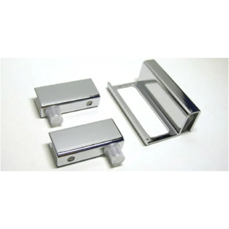 Rideau en dentelle pour vitre sans perçage avec fixation / Nickel
