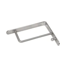 Support d’étagère avec patère HANG / Chrome brillant
