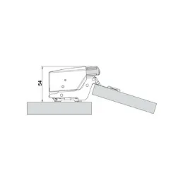Adaptateur BLUMOTION avec amortissement pour charnières à encastrer