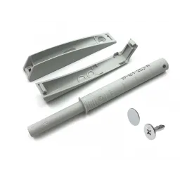 Piston avec adaptateur K-PUSH pour ouverture sans poignée – aimant extra puissant / Gris