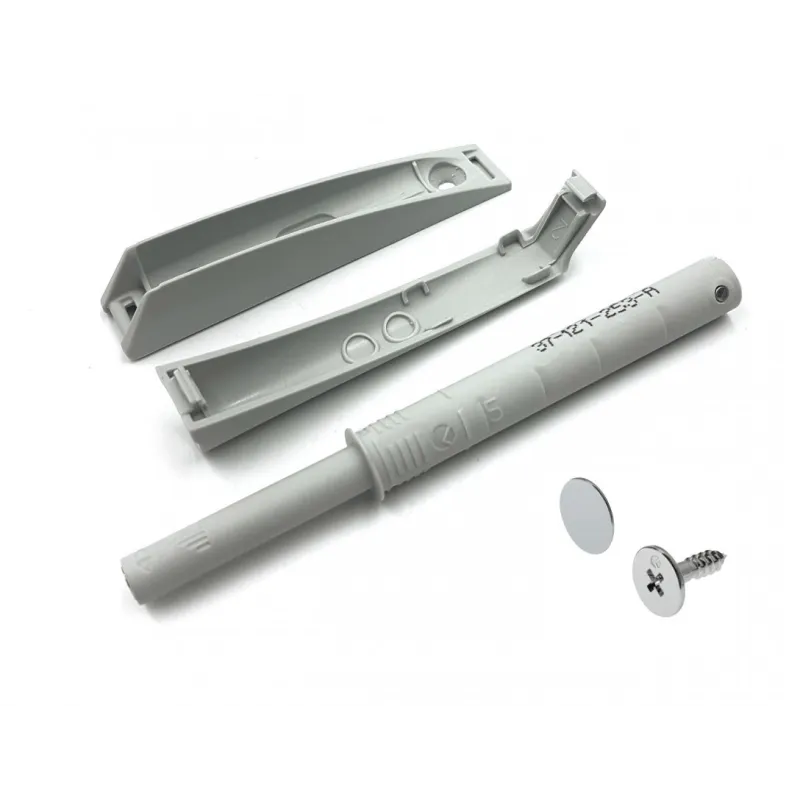 Piston avec adaptateur K-PUSH pour ouverture sans poignée – aimant extra puissant / Gris
