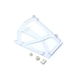 Système basculant double pour chaussures / Blanc – paire