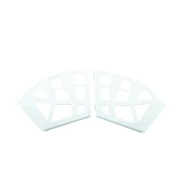 Système basculant pour chaussures à trois rangées / Blanc – paire