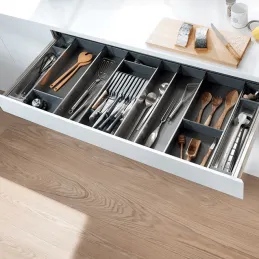 Aménagement intérieur de tiroir ORGA LINE / Inox – set