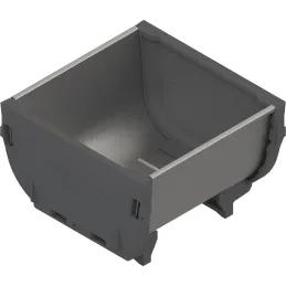 Bol en acier inoxydable 88 x 88 pour système ORGA LINE / inox