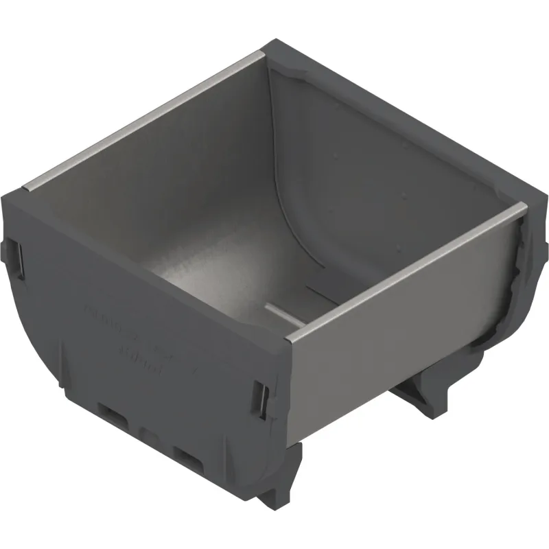 Bol en acier inoxydable 88 x 88 pour système ORGA LINE / inox