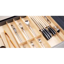 Organiseur de tiroir LiniQ 800 - 900 mm / Chêne clair