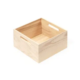 Boîte carrée avec poignées pour tiroir LiniQ / Chêne clair