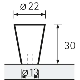 Bouton de meuble GRACIA / Inox