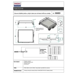 Tiroir coulissant total avec amortisseur INOXA ELLITE 5202EDY / Titanium