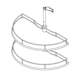 Carrousel 180° Inoxa ELLITE 4301BE / Blanc