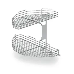 Étagère d’angle pivotante Inoxa EASY / Chrome brillant