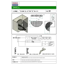 Étagère d’angle pivotante Inoxa EASY / Chrome brillant