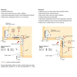 Charnière d’angle à 135° pour portes pliantes HETTICH INTERMAT 9930