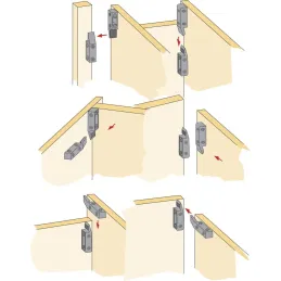 Ferrure de suspension MULTICLIP / Noire