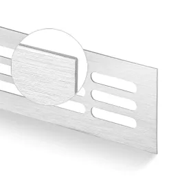 Grille d’aération HUGO / Aluminium brossé