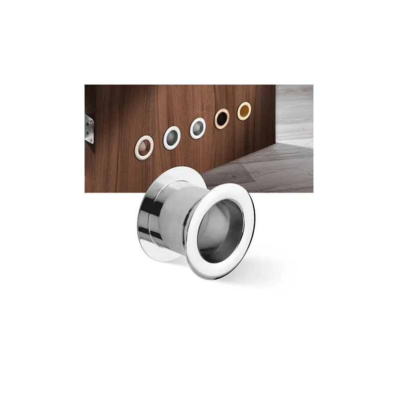 Aérateur de porte métallique 40 mm / Chrome brillant