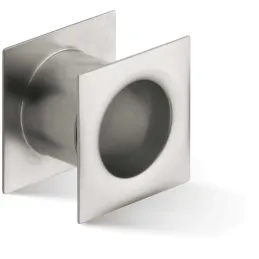 Grille d’aération métallique carrée pour porte 40 mm / Nickel mat b>