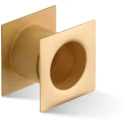 Ventilation métallique carrée pour porte 40 mm / Doré