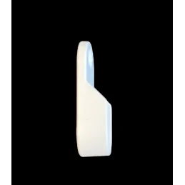 Embout pour barre de penderie – ovale / blanc mat