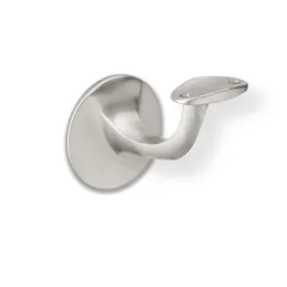 Support de main courante pour garde-corps en métal / Nickel mat