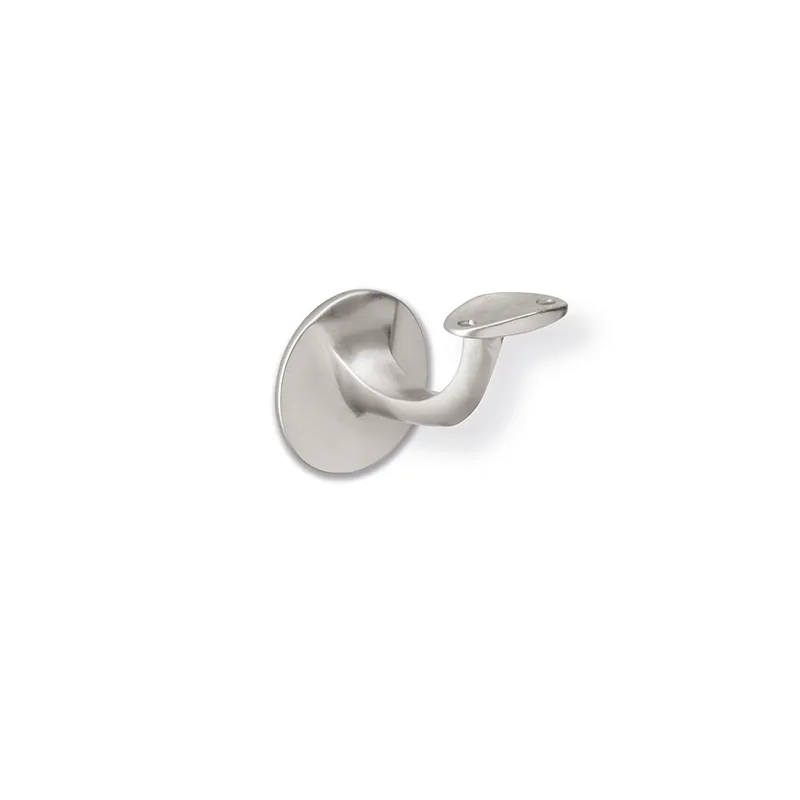Support de main courante pour garde-corps en métal / Nickel mat
