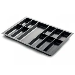 Range-couverts STANDARDO surface antidérapante / Noir cristal