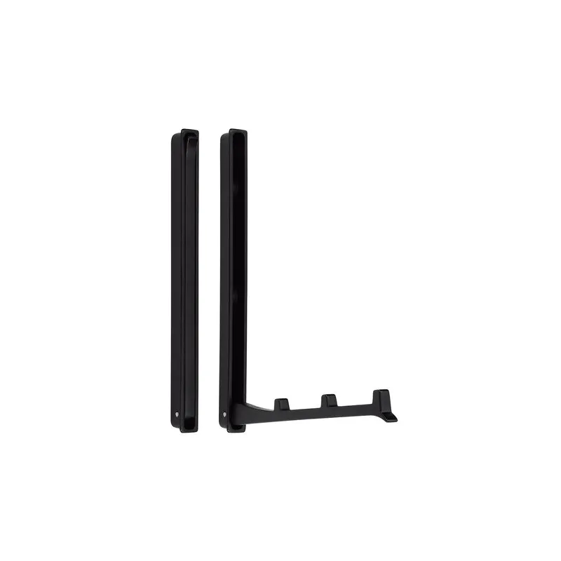 Patère escamotable à encastrer VERNON Maxi / Noir mat