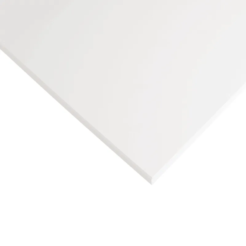 Plan de travail compact FUNDERMAX blanc / âme blanche