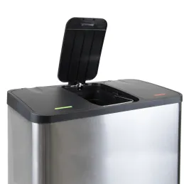 Poubelle GALEON 3 x 9 L / Acier inoxydable