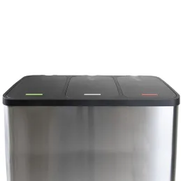 Poubelle GALEON 3 x 9 L / Acier inoxydable