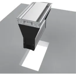 Prise escamotable avec passe-câbles VERSAFLAP 3x230V / Aluminium