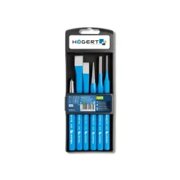 Set de burins, de chasse-goupilles et de pointeaux HOGERT – 6 pièces