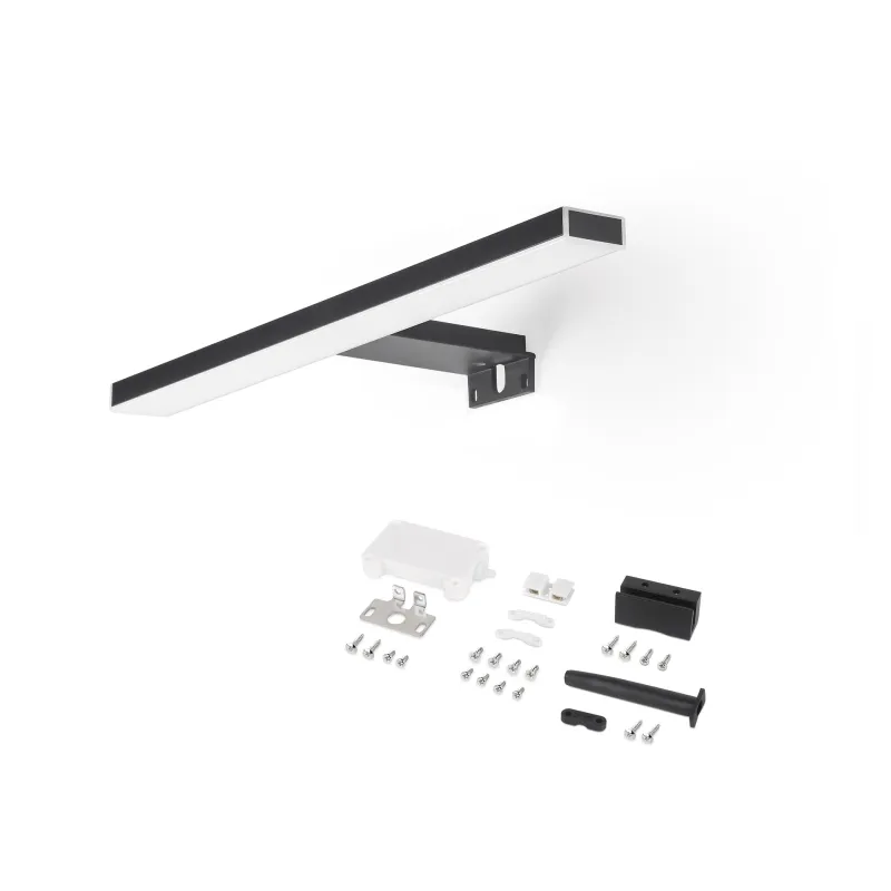Luminaire LED de salle de bains LEON / Noir mat