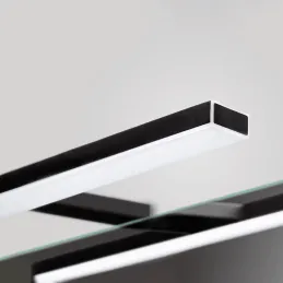 Luminaire LED de salle de bains LEON / Noir mat
