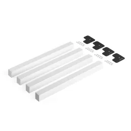 Ensemble de pieds de table ELISEUM / Blanc mat - 4 pièces