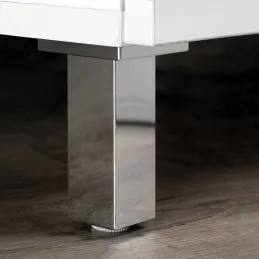 Pied en plastique VAMOS / Chrome brillant