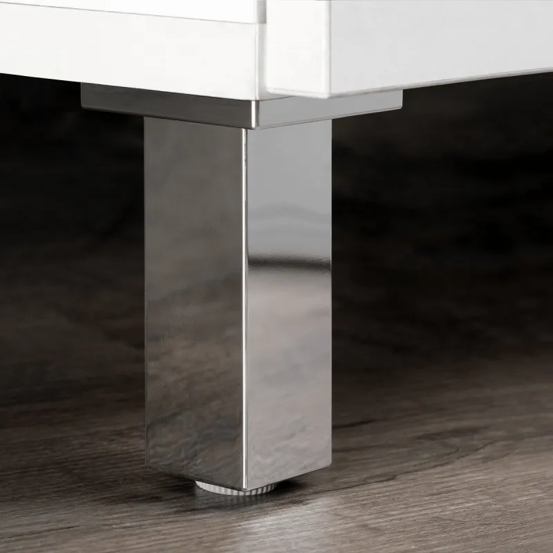 Pied en plastique VAMOS / Chrome brillant