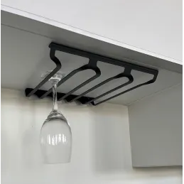 Porte-verres à trois rangées EXCLUSIVE / Noir mat