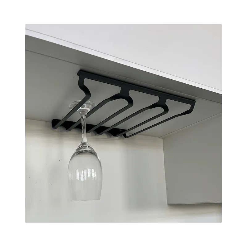 Porte-verres à trois rangées EXCLUSIVE / Noir mat