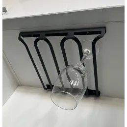 Porte-verres à trois rangées EXCLUSIVE / Noir mat